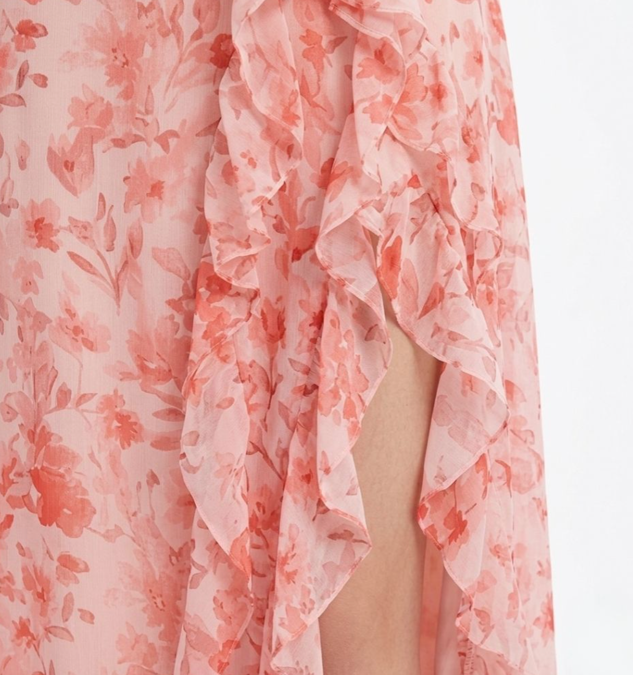 Celestine Floral Chiffon Midi Dress