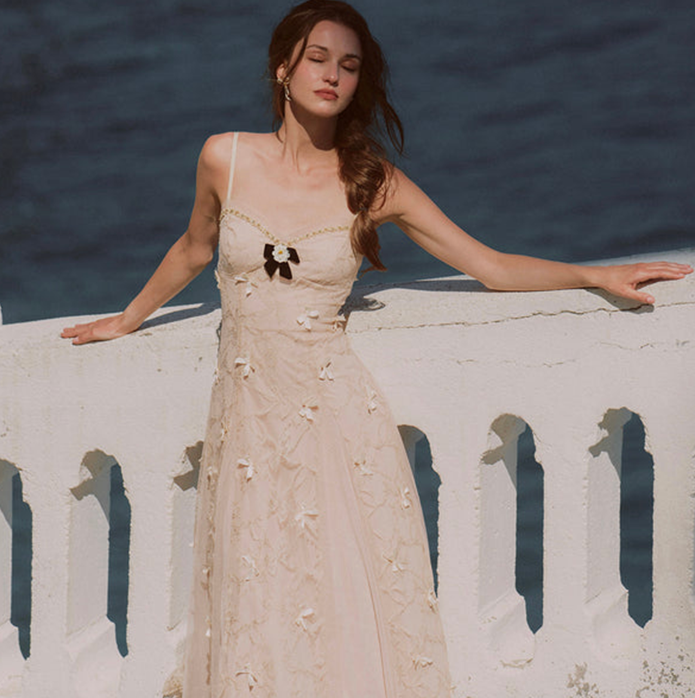 Elowenna Floral Embroidered Slip Dress