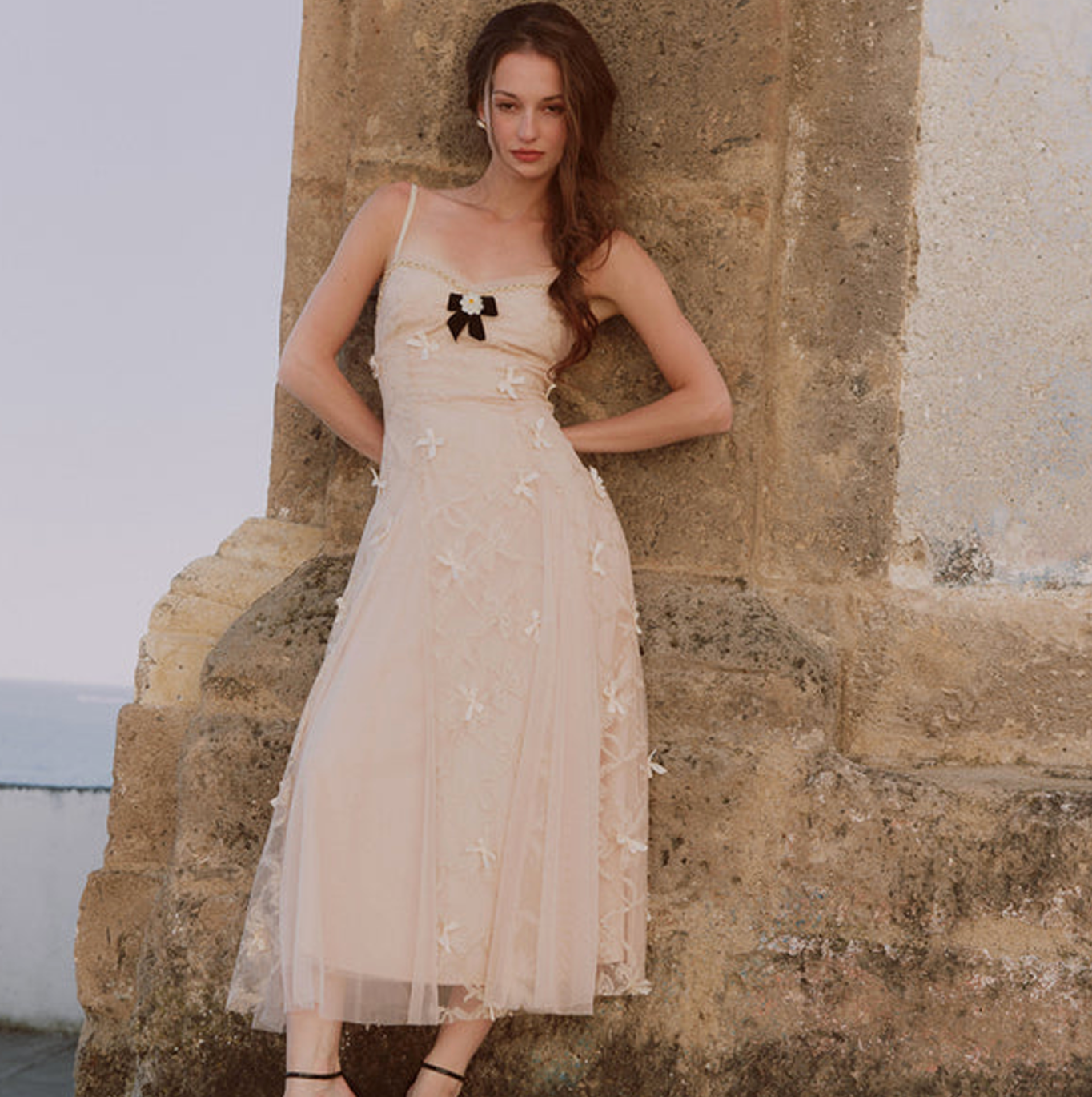 Elowenna Floral Embroidered Slip Dress