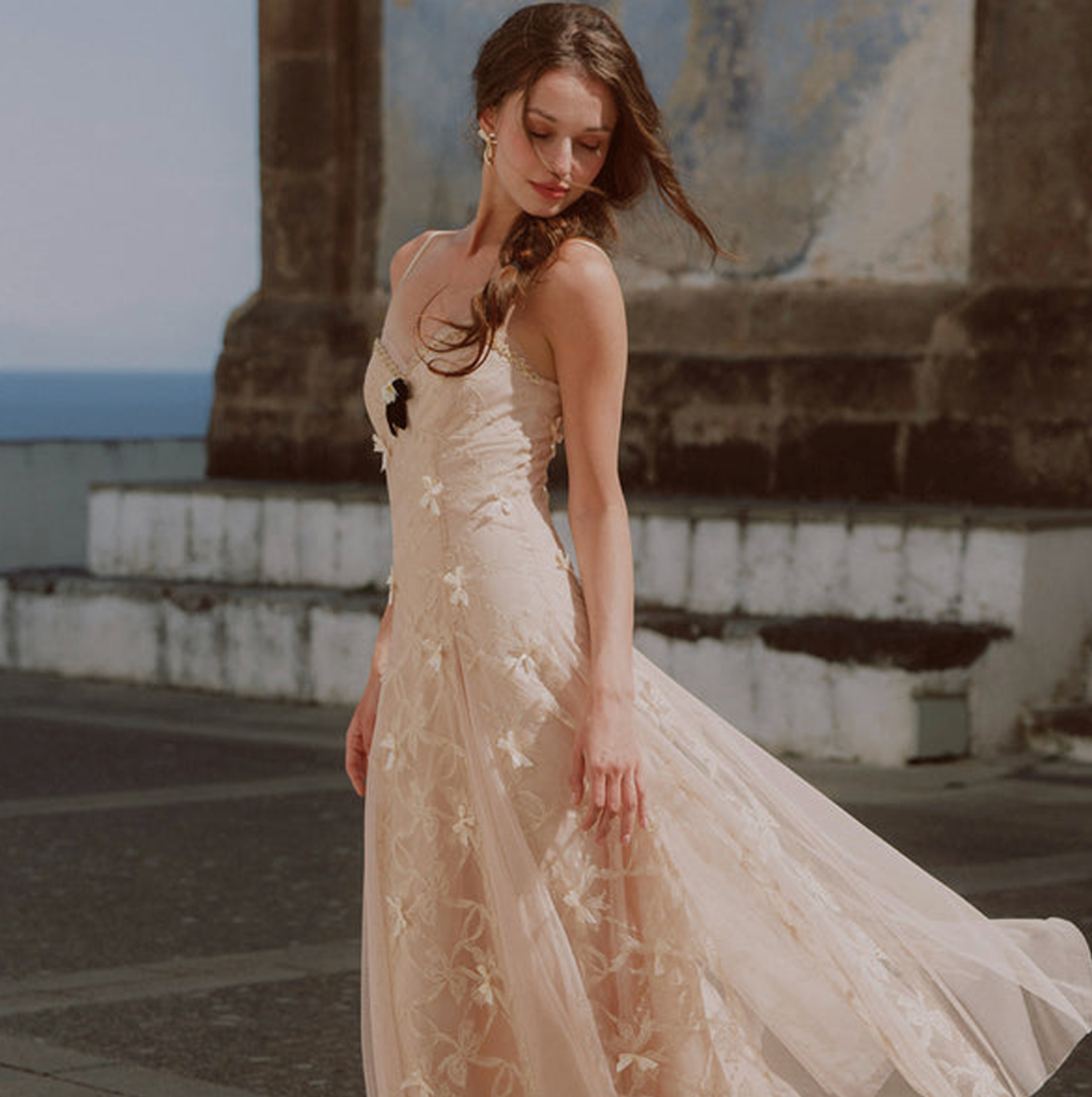 Elowenna Floral Embroidered Slip Dress