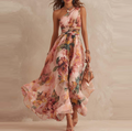 Floréa One-Shoulder Floral Maxi Dress