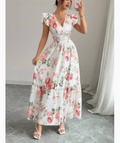 Bellavie Floral V-Neck Maxi Sundress
