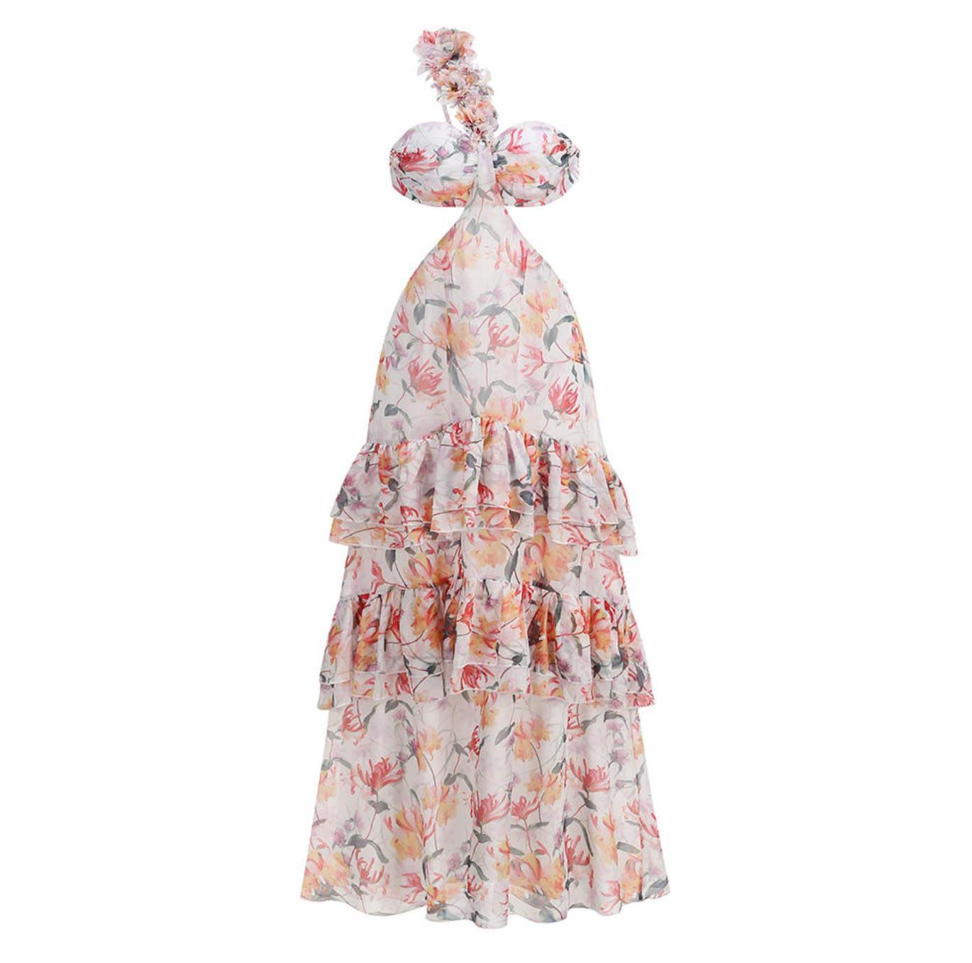 Aurelia Floral One-Shoulder Maxi Dress