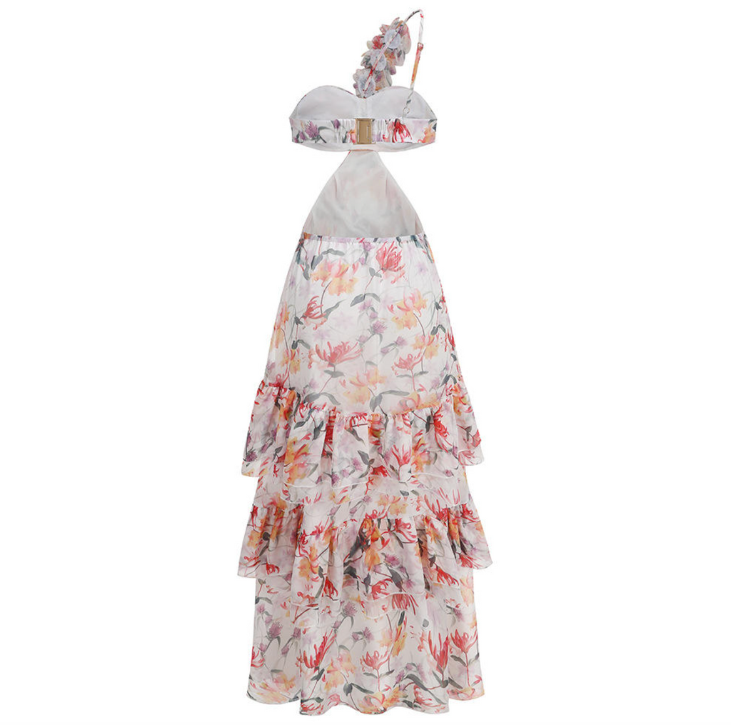 Aurelia Floral One-Shoulder Maxi Dress