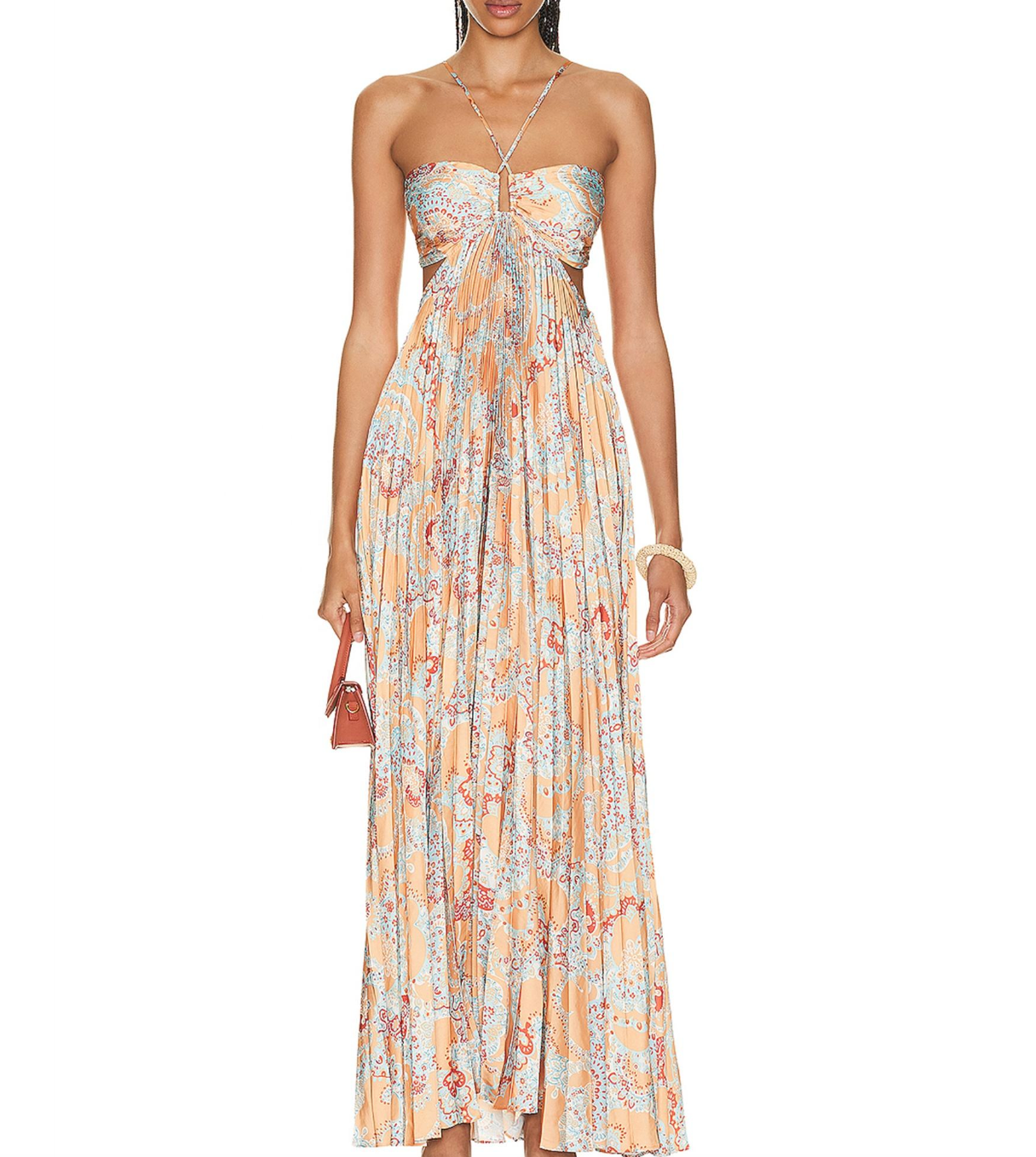 Elara Halter Slip Maxi Dress